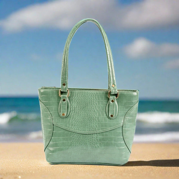 Stylish Green Leather Handbag for Women